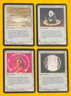 MTG CIRCLE OF PROTECTION (Set) Alpha (OldManMTG 013-528) - Image 1