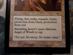 Akroma, Angel of Wrath Legions Rare (PANGOLIN MTG) OG Print, F:NM B:NM See Pics! - Image 3