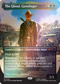 The Ghoul Gunslinger PRESALE ✨ Borderless FOIL ✨ MTG FALLOUT Secret Lair NM 2448 - Image 1