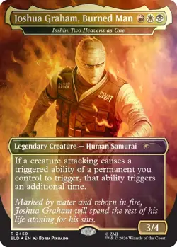 Joshua Graham, Burned Man - FOIL - Secret Lair x Fallout MTG NM Vegas - PRESALE - Image 1