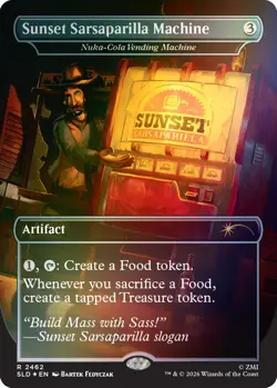 Sunset Sarsaparilla Machine -FOIL- Secret Lair x Fallout MTG NM Vegas - PRESALE - Image 1