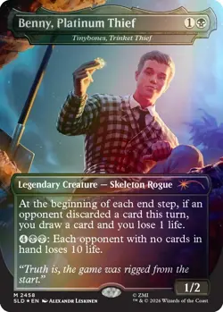 Benny, Platinum Thief - FOIL - Secret Lair x Fallout MTG NM New Vegas - PRESALE - Image 1