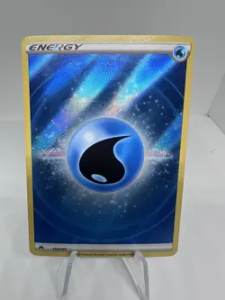 Water Energy (Texture Full Art) 154/159 Ultra Rare Holo NM Pokemon Crown Zenith - Image 1