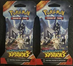 Surging Sparks Sleeved Booster Pack - Lot of 2 Pokemon TCG - Image 1