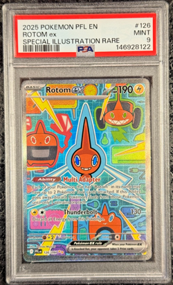 2025 POKEMON PFL EN ROTOM ex SPECIAL ILLUSTRATRION RARE #126 💎 PSA 9 - Image 1