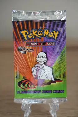 Pokemon TCG Gym Challenge Unlimited Booster Pack Blaine Artwork WOTC 742818062244 - Image 1
