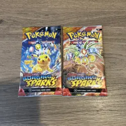 Pokemon TCG - Surging Sparks Booster Pack - Lot Of 2 - Factory Sealed - Image 1