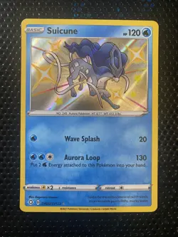 Pokemon TCG Suicune SV022/SV122 Shining Fates Shiny Vault Baby Shiny - Image 1