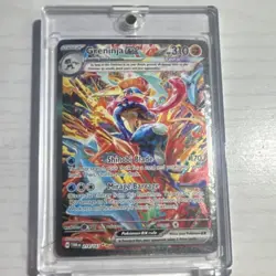 Pokemon Greninja ex 214/167 Twilight Masquerade Special Illustration Rare Holo - Image 3