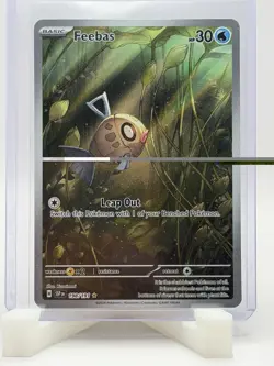 Pokemon TCG Feebas 198/191 Illustration Rare Full Art Holo Surging Sparks - Image 1