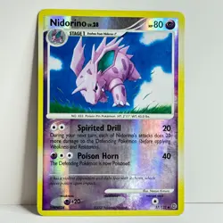 Pokemon TCG - Nidorino LV.28 - 57/132 - Reverse Holo - Secret Wonders - MP - Image 1
