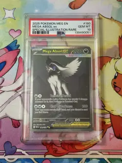 PSA 10 POKEMON MEG EN-MEGA EVOLUTION #180 MEGA ABSOL EX 2025 - Image 1