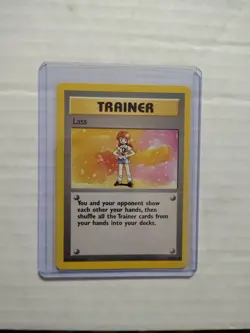 Pokemon TCG Lass Trainer 75/102 Base Set Rare Non-Holo - WOTC - Image 1