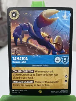 Disney Lorcana TCG Tamatoa Happy as a Clam 162/204 Archazia's Island Non Foil - Image 1