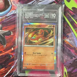 Pokemon Charmander 026/197 Scarlet & Violet Promo Holo TAG 10 English 2023 Card - Image 1