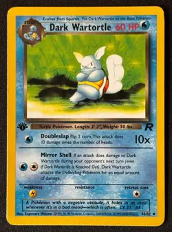 1st Edition Dark Wartortle - Team Rocket - #46/82 - Vintage Pokemon Card WOTC - Image 1
