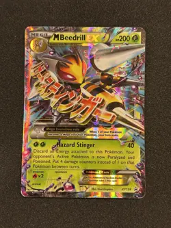 Pokemon Mega Beedrill EX Full Art Ultra Rare Holo XY XY158 English Card HP/DMG - Image 2