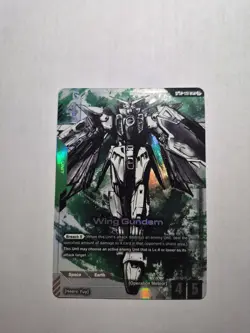 Gundam Card Game Wing Gundam LR+ Beta Edition Alt Card English - Image 1