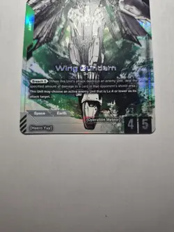 Gundam Card Game Wing Gundam LR+ Beta Edition Alt Card English - Image 3