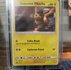 Detective Pikachu SM190 Sun & Moon Black Star Promo Holo Pokemon TCG Card NM - Image 1