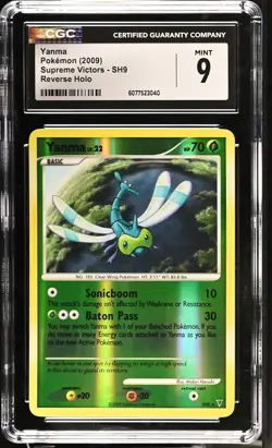 CGC 9 Yanma SH9 Reverse Holo Supreme Victors Pokemon Card - Image 1