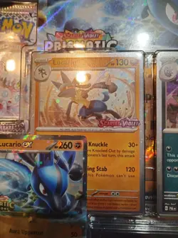 Prismatic Evolutions lucario ex And Tyranitar Stamped Promo cards only all 5 - Image 4