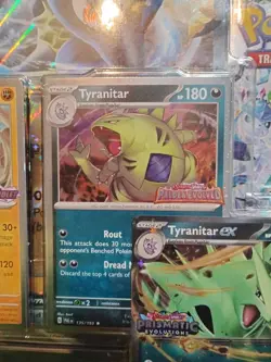 Prismatic Evolutions lucario ex And Tyranitar Stamped Promo cards only all 5 - Image 5