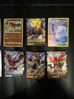 Pokemon Card Lot 10 Official TCG Cards Ultra Rare Included V+ HOLOS! - Image 2