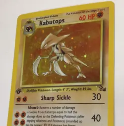 Kabutops 1st Edition - 9/62 Fossil Set Holo Rare 1999 Pokemon Card - Image 2