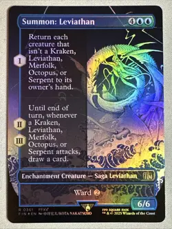 MTG / Summon: Leviathan / FIN / #361 / FOIL (Borderless) / Rare / NM - Image 1