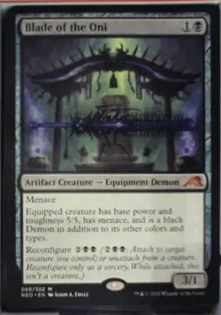 Blade of the Oni - Kamigawa: Neon Dynasty: #89, Magic: The Gathering Nm C252 - Image 1