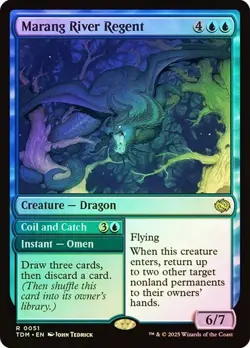 Marang River NM Foil Rare MTG Regent Tarkir: Dragonstorm [TDM] Blue Near Mint - Image 1
