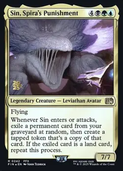 Sin, Spira's Punishment - Foil Prerelease Promo FIN LP MTG - Image 1