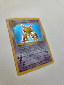 Pokemon Alakazam Holo Base Set Unlimited #1/102 Vintage 1999 - Image 2