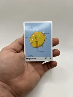 Magicfish (Magikarp) #129 - Set Hit Holo - Gen 1 Pookiemoot Fan Art- Pokemon - Image 1