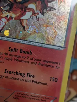 Pokemon Charizard Legendary Treasures Cosmo Holo 19/113 W/ HD Galaxy Swirl 🍥 - Image 3