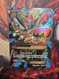 Mega M Scizor EX 120/122 Full Art Ultra Rare XY BREAKpoint Pokemon TCG HP - Image 1