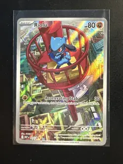 Pokemon TCG Riolu MEP EN 010 Black Star Promo Mega Evolution NM-M - Image 1