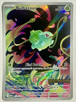 2025 Pokemon TCG Bulbasaur Mega Evolutions Illustration 133/132 - Image 1