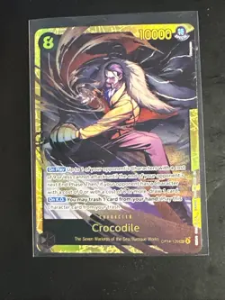 Crocodile -OP14-120 SEC One Piece TCG The Azure Sea's Seven Foil NM-M - Image 1