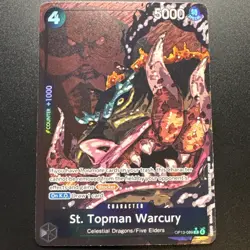 One piece St. Topman Warcury (089) (Alternate Art) Carrying On His Will OP13 - Image 1