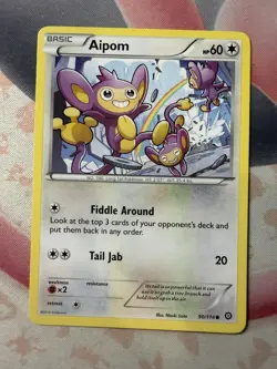 Aipom Common XY - Steam Siege 90/114 NM English Pokemon Card - Image 1