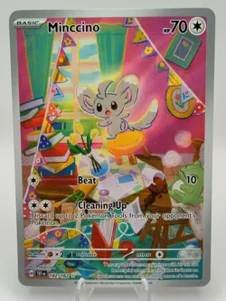 Minccino 182/162 Sv05: Temporal Forces Holo Pokemon Card NM-MINT - Image 1