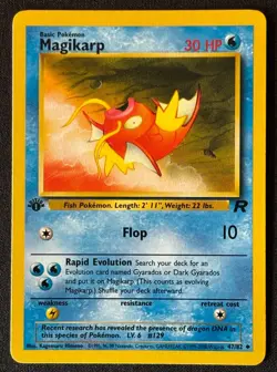 1st Edition Magikarp - Team Rocket - #47/82 - Vintage Pokemon Card 1999 WOTC - Image 1