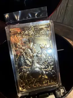 23K Gold Plated CHARIZARD Trading Card 1999 Burger King Pokemon Ball - Image 2