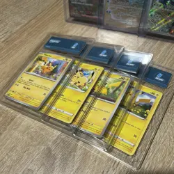 Graded Pikachu Bundle X4 Pokemon Cards - Image 1