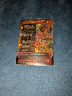Summon: Kujata NM (Borderless) Foil R 0199 FIC Magic The Gathering - Image 1