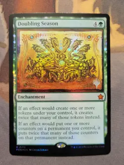 1x Doubling Season *FOIL* Promo Pack: Foundations Mythic MTG NM - Image 1