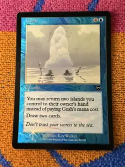 MTG Gush Mercadian Masques Foil, NM Condition - Image 1