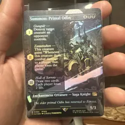 Summon: Primal Odin (Borderless) Final Fantasy Foil - Image 1